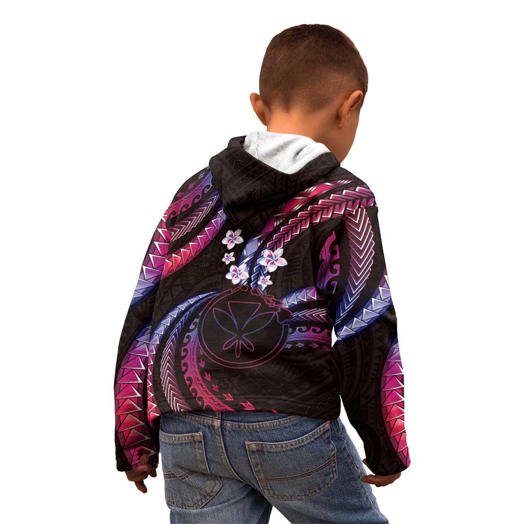 Hawaii Map Kanaka Maoli Kid Hoodie Fantastic Frangipani Sweet Dream