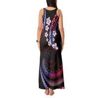 Hawaii Map Kanaka Maoli Tank Maxi Dress Fantastic Frangipani Sweet Dream