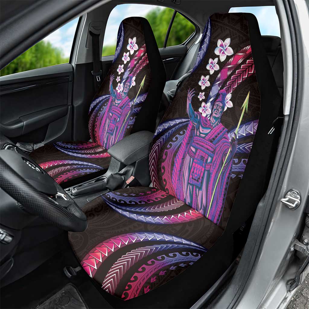 Hawaii King Kamehameha Car Seat Cover Fantastic Plumeria Sweet Vibes