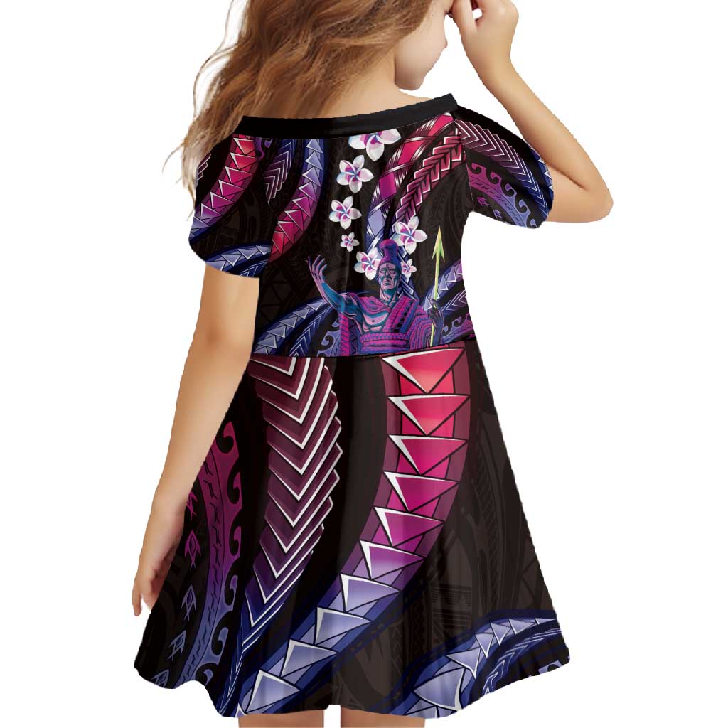 Hawaii King Kamehameha Family Matching Off Shoulder Maxi Dress and Hawaiian Shirt Fantastic Plumeria Sweet Vibes LT01 - Polynesian Pride
