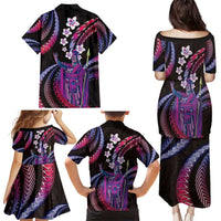Hawaii King Kamehameha Family Matching Puletasi and Hawaiian Shirt Fantastic Plumeria Sweet Vibes LT01 - Polynesian Pride