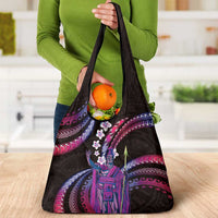Hawaii King Kamehameha Grocery Bag Fantastic Plumeria Sweet Vibes