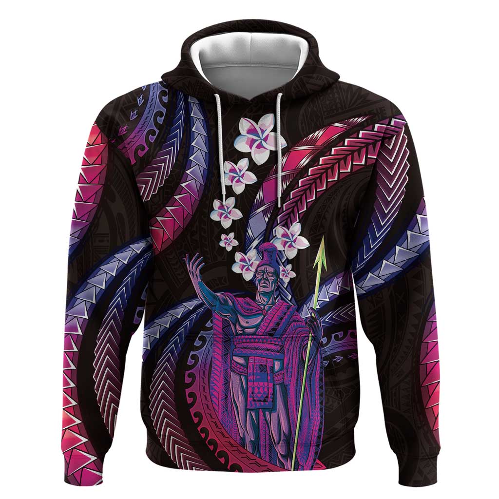 Hawaii King Kamehameha Hoodie Fantastic Plumeria Sweet Vibes