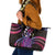 Hawaii King Kamehameha Leather Tote Bag Fantastic Plumeria Sweet Vibes