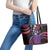 Hawaii King Kamehameha Leather Tote Bag Fantastic Plumeria Sweet Vibes