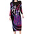 Hawaii King Kamehameha Long Sleeve Bodycon Dress Fantastic Plumeria Sweet Vibes