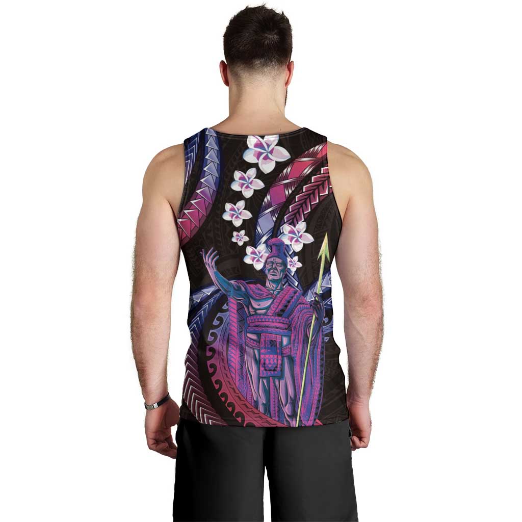 Hawaii King Kamehameha Men Tank Top Fantastic Plumeria Sweet Vibes