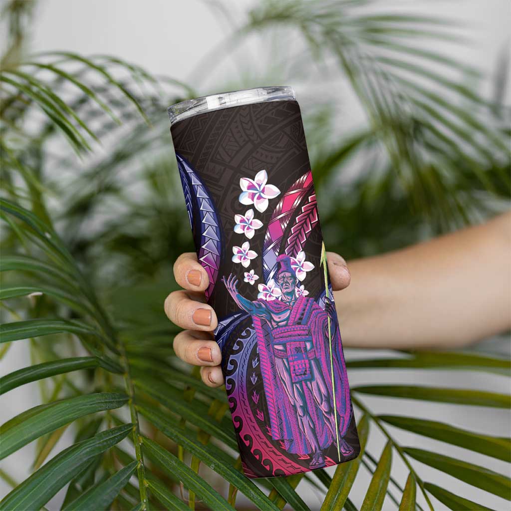 Hawaii King Kamehameha Skinny Tumbler Fantastic Plumeria Sweet Vibes LT01 - Polynesian Pride