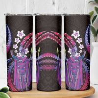 Hawaii King Kamehameha Skinny Tumbler Fantastic Plumeria Sweet Vibes LT01 - Polynesian Pride