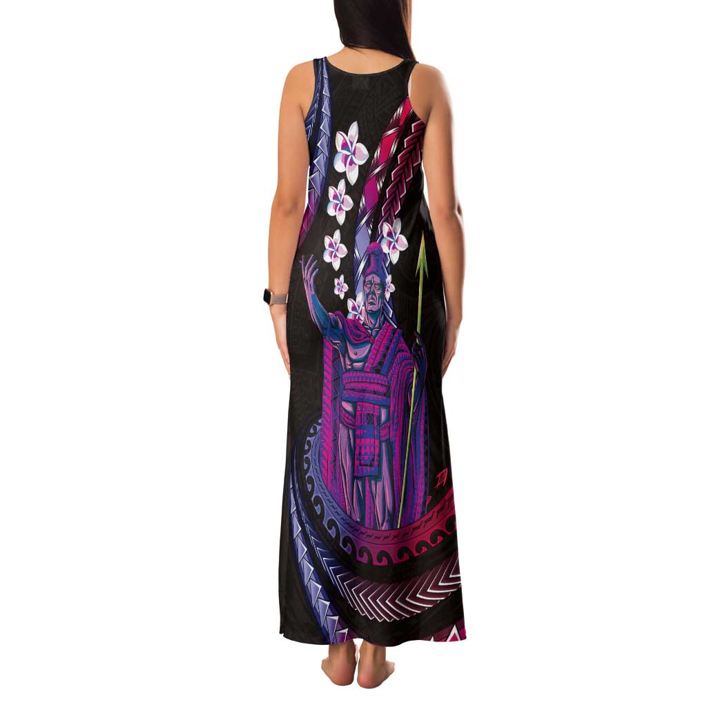 Hawaii King Kamehameha Tank Maxi Dress Fantastic Plumeria Sweet Vibes