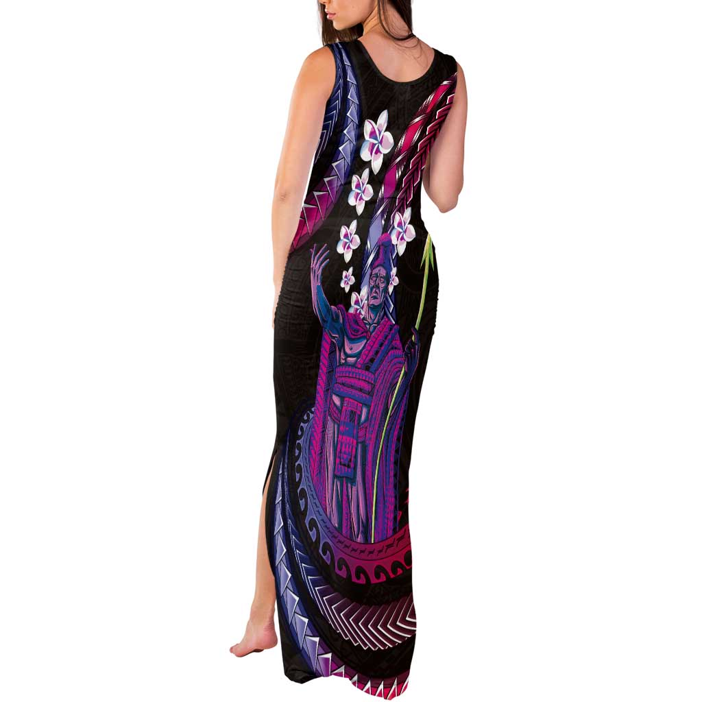 Hawaii King Kamehameha Tank Maxi Dress Fantastic Plumeria Sweet Vibes