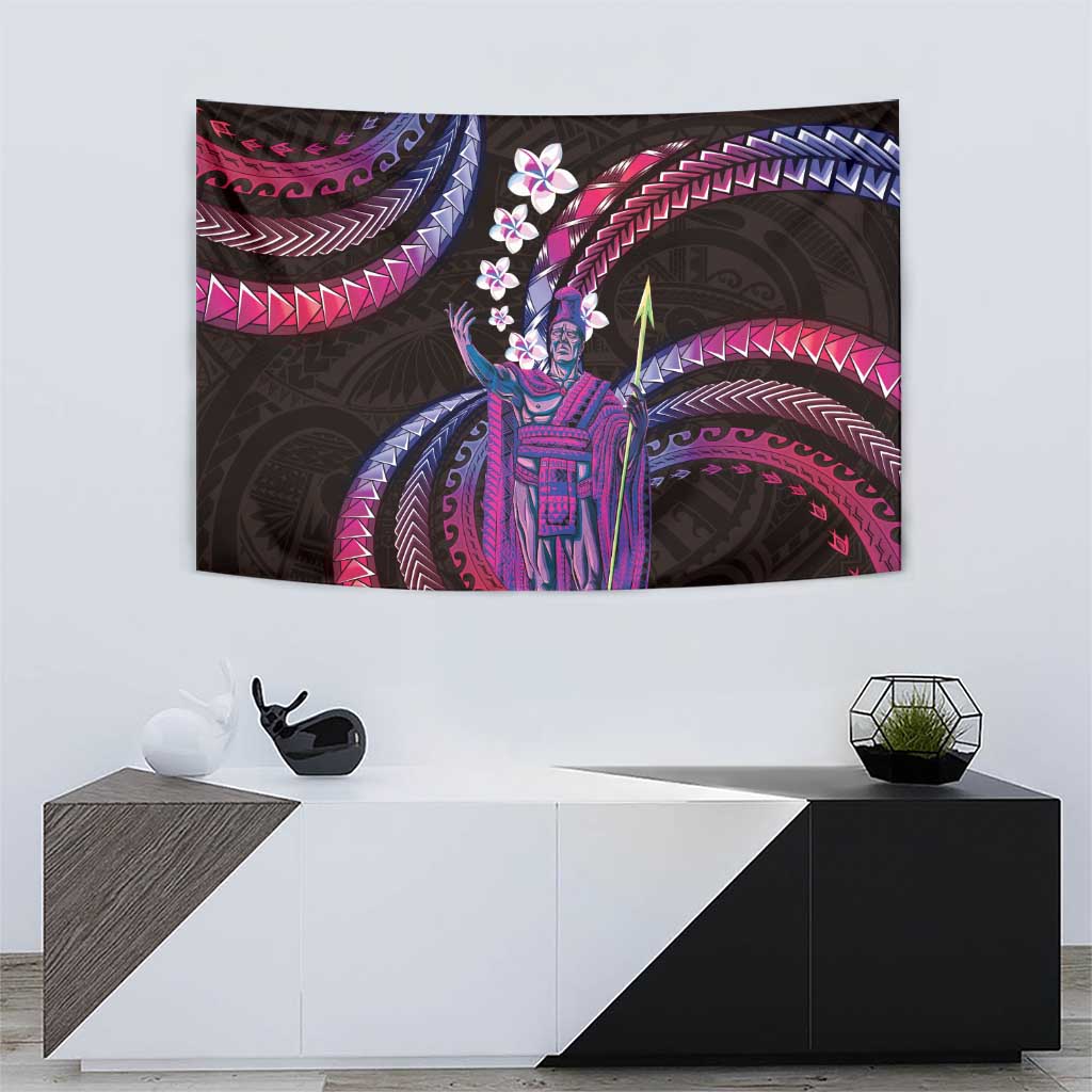 Hawaii King Kamehameha Tapestry Fantastic Plumeria Sweet Vibes