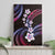 Hawaii Plumeria Canvas Wall Art Sweet Gradient Polynesian Pattern