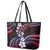 Hawaii Plumeria Leather Tote Bag Sweet Gradient Polynesian Pattern