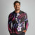 Hawaii Plumeria Long Sleeve Polo Shirt Sweet Gradient Polynesian Pattern