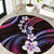 Hawaii Plumeria Round Carpet Sweet Gradient Polynesian Pattern