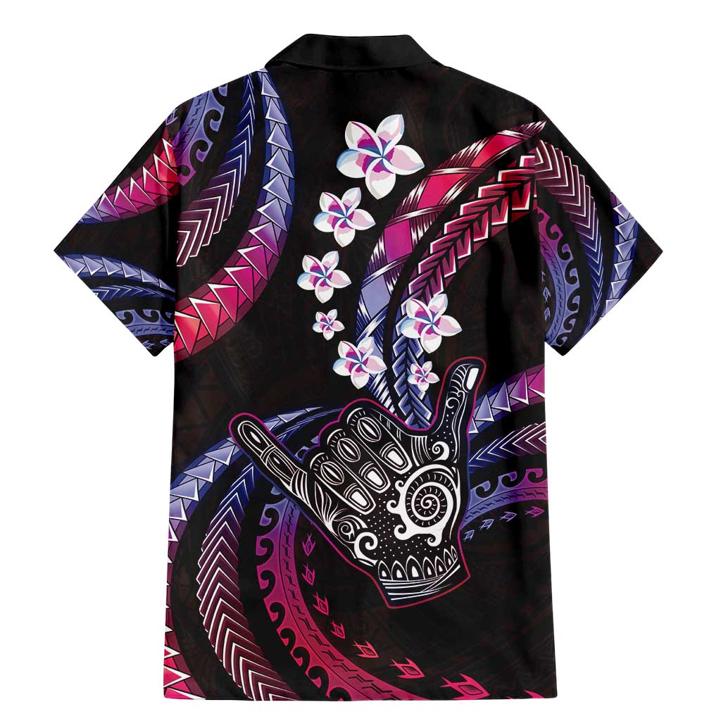 Hawaii Shaka Sign Family Matching Mermaid Dress and Hawaiian Shirt Fantastic Frangipani Sweet Vibes LT01 - Polynesian Pride