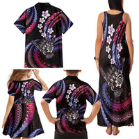 Hawaii Shaka Sign Family Matching Tank Maxi Dress and Hawaiian Shirt Fantastic Frangipani Sweet Vibes LT01 - Polynesian Pride