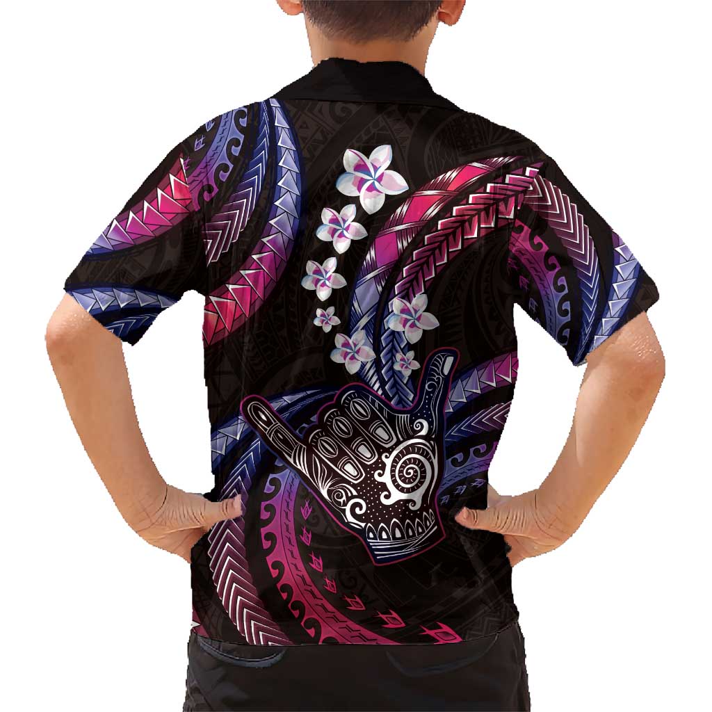 Hawaii Shaka Sign Kid Hawaiian Shirt Fantastic Frangipani Sweet Vibes