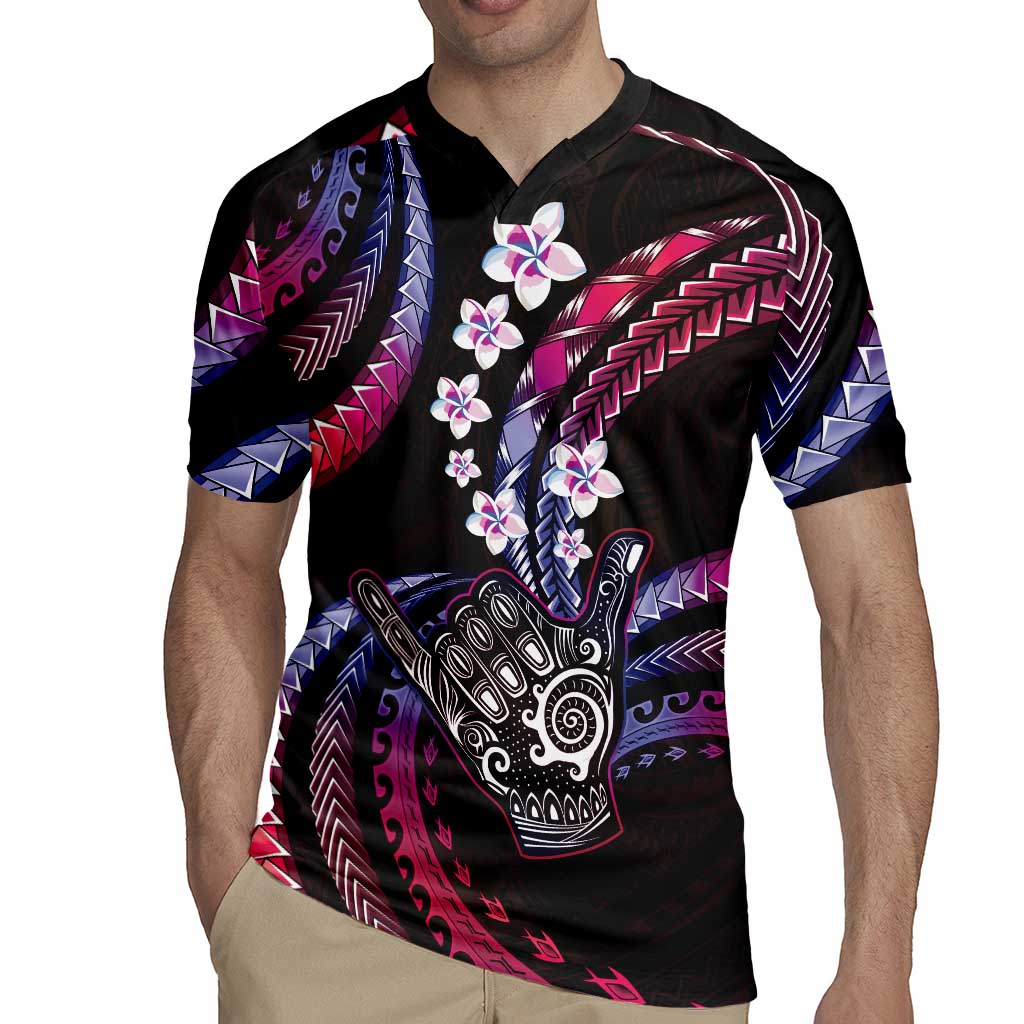 Hawaii Shaka Sign Rugby Jersey Fantastic Frangipani Sweet Vibes