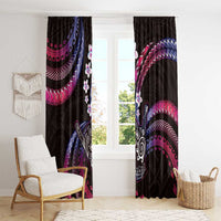 Hawaii Shaka Sign Window Curtain Fantastic Frangipani Sweet Vibes LT01 - Polynesian Pride