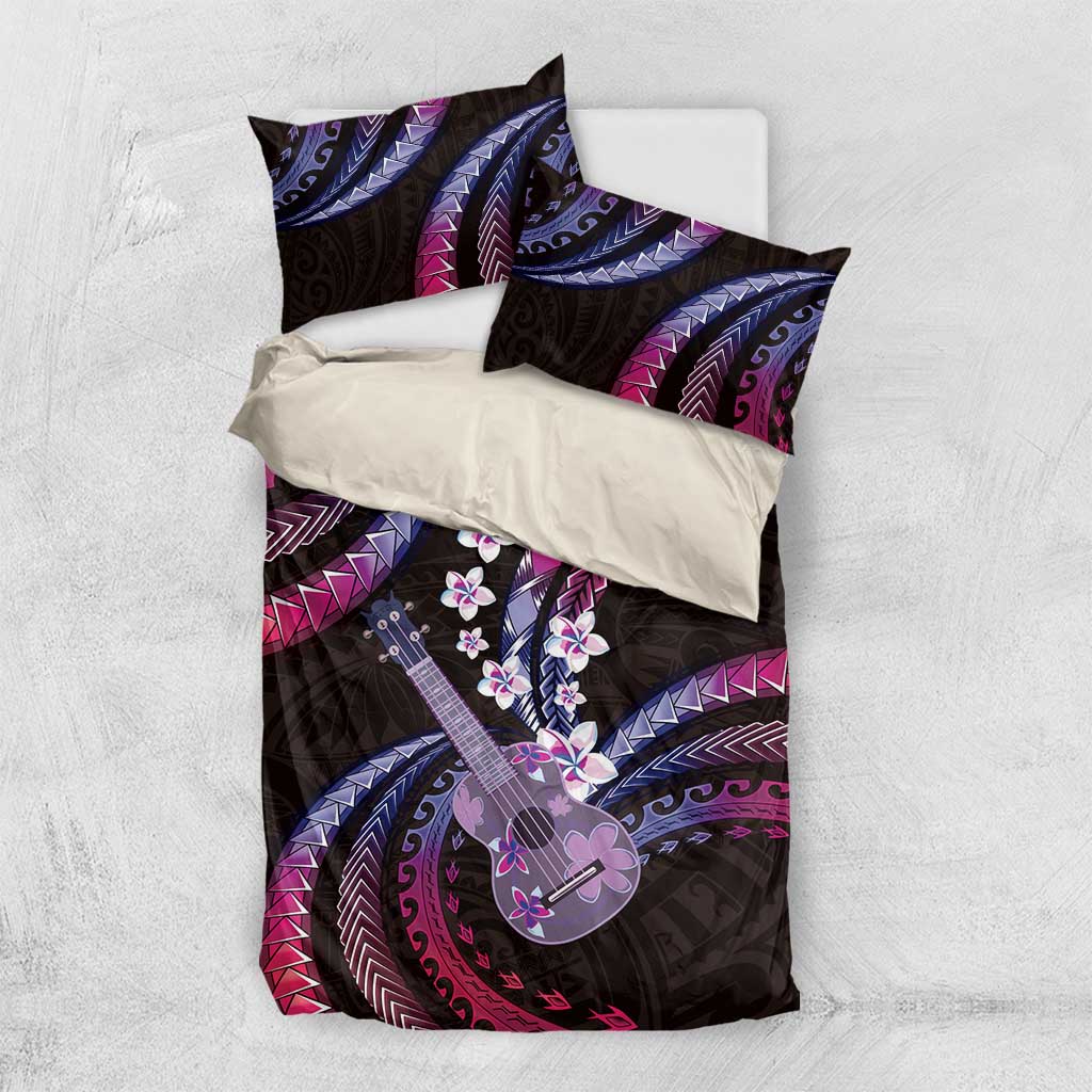 Hawaiian Ukulele Bedding Set Sweet Dream Fantastic Plumeria