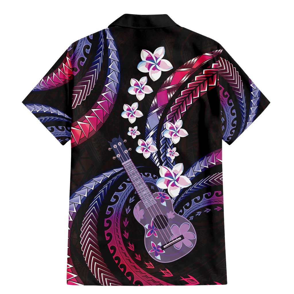 Hawaiian Ukulele Family Matching Mermaid Dress and Hawaiian Shirt Sweet Dream Fantastic Plumeria LT01 - Polynesian Pride