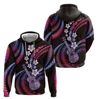 Hawaiian Ukulele Hoodie Sweet Dream Fantastic Plumeria