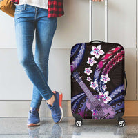 Hawaiian Ukulele Luggage Cover Sweet Dream Fantastic Plumeria