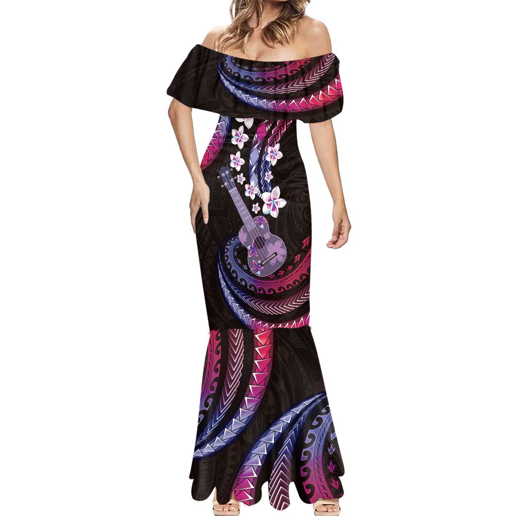 Hawaiian Ukulele Mermaid Dress Sweet Dream Fantastic Plumeria