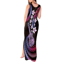 Hawaiian Ukulele Tank Maxi Dress Sweet Dream Fantastic Plumeria