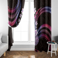 Hawaiian Ukulele Window Curtain Sweet Dream Fantastic Plumeria