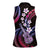 Hawaiian Ukulele Women Sleeveless Polo Shirt Sweet Dream Fantastic Plumeria