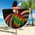 Hawaii Turtles Plumeria Beach Blanket Reggae Polynesian Pattern
