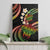 Hawaii Turtles Plumeria Canvas Wall Art Reggae Polynesian Pattern