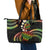 Hawaii Turtles Plumeria Leather Tote Bag Reggae Polynesian Pattern