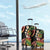 Hawaii Turtles Plumeria Luggage Cover Reggae Polynesian Pattern
