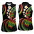 Hawaii Turtles Plumeria Women Sleeveless Polo Shirt Reggae Polynesian Pattern