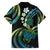 Hawaii Turtles Plumeria Hawaiian Shirt Chartreuse Cyan Polynesian Pattern