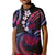 Hawaii Turtles Plumeria Kid Polo Shirt Sweet Gradient Polynesian Pattern