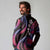 Hawaii Turtles Plumeria Long Sleeve Polo Shirt Sweet Gradient Polynesian Pattern