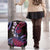 Hawaii Turtles Plumeria Luggage Cover Sweet Gradient Polynesian Pattern
