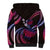 Hawaii Turtles Plumeria Sherpa Hoodie Sweet Gradient Polynesian Pattern