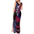 Hawaii Turtles Plumeria Tank Maxi Dress Sweet Gradient Polynesian Pattern