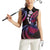 Hawaii Turtles Plumeria Women Sleeveless Polo Shirt Sweet Gradient Polynesian Pattern