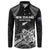 Custom New Zealand 2024 Rugby Button Sweatshirt Silver Fern Aotearoa Kiwi