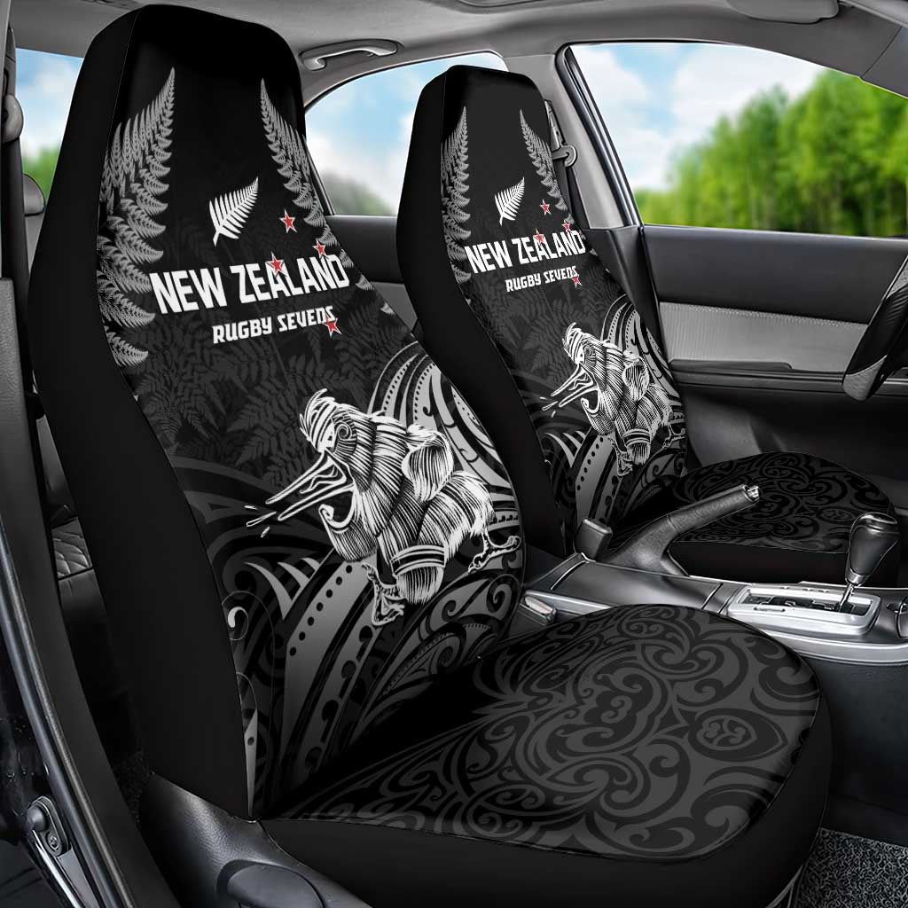 New Zealand 2024 Rugby Car Seat Cover Silver Fern Aotearoa Kiwi LT01 - Polynesian Pride