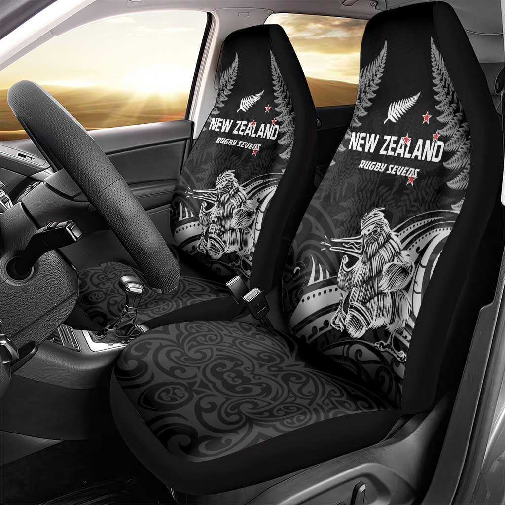 New Zealand 2024 Rugby Car Seat Cover Silver Fern Aotearoa Kiwi LT01 - Polynesian Pride