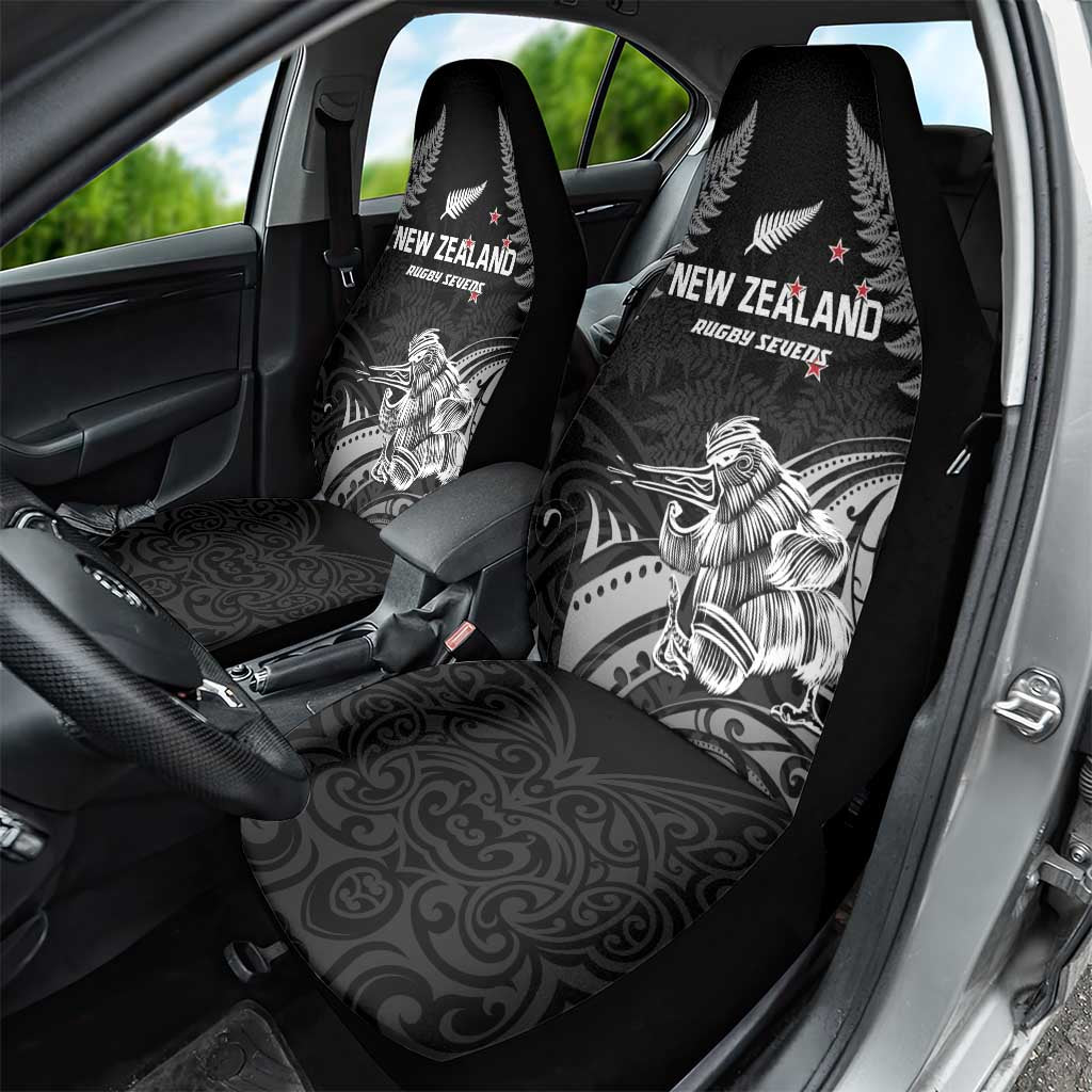 New Zealand 2024 Rugby Car Seat Cover Silver Fern Aotearoa Kiwi LT01 - Polynesian Pride