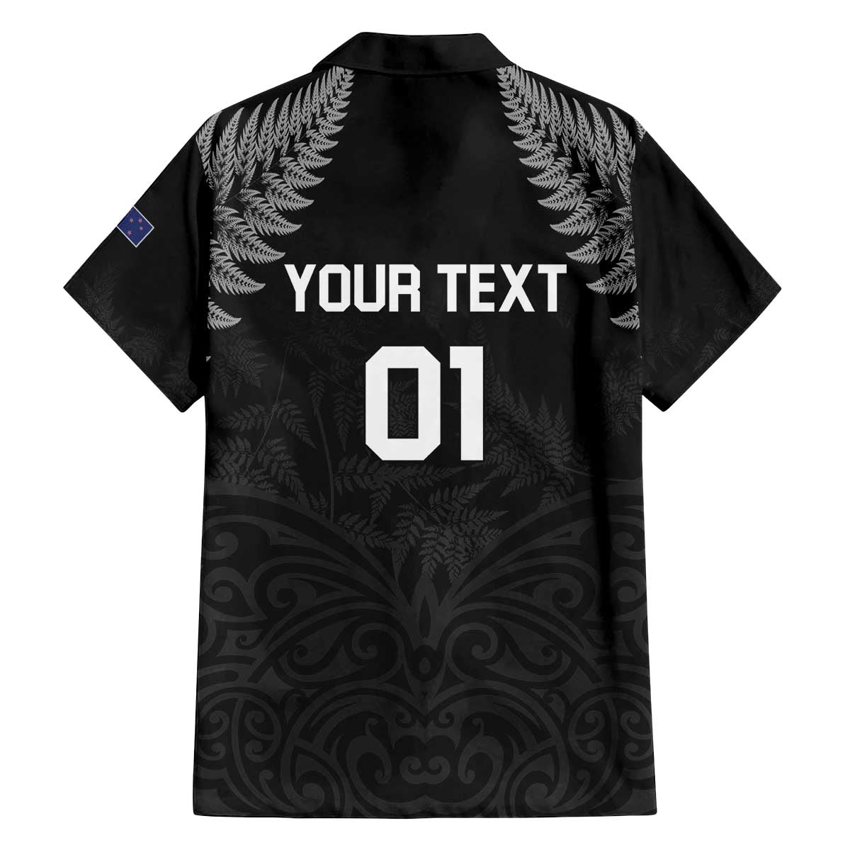 Custom New Zealand 2024 Rugby Family Matching Off Shoulder Short Dress and Hawaiian Shirt Silver Fern Aotearoa Kiwi LT01 - Polynesian Pride